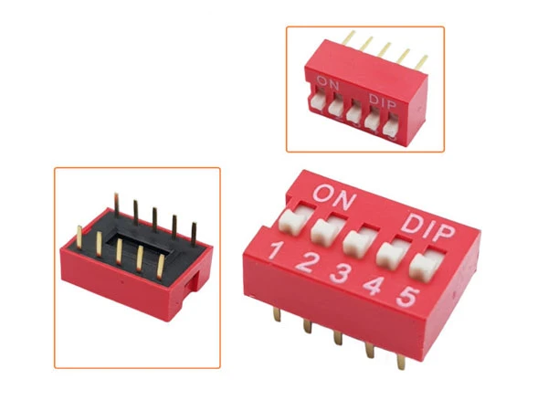 Công tắc DIP Switch đỏ 5P